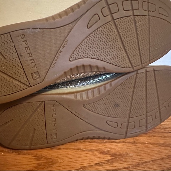 Sperry Top Sider Angelfish Gold Glitter Boat Shoe size 11 - Picture 5 of 12